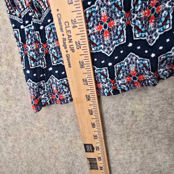 EST. 1946 Womens Red Paisley Print Wide-Leg Pants L Lightweight Rayon Boho - Picture 6 of 8